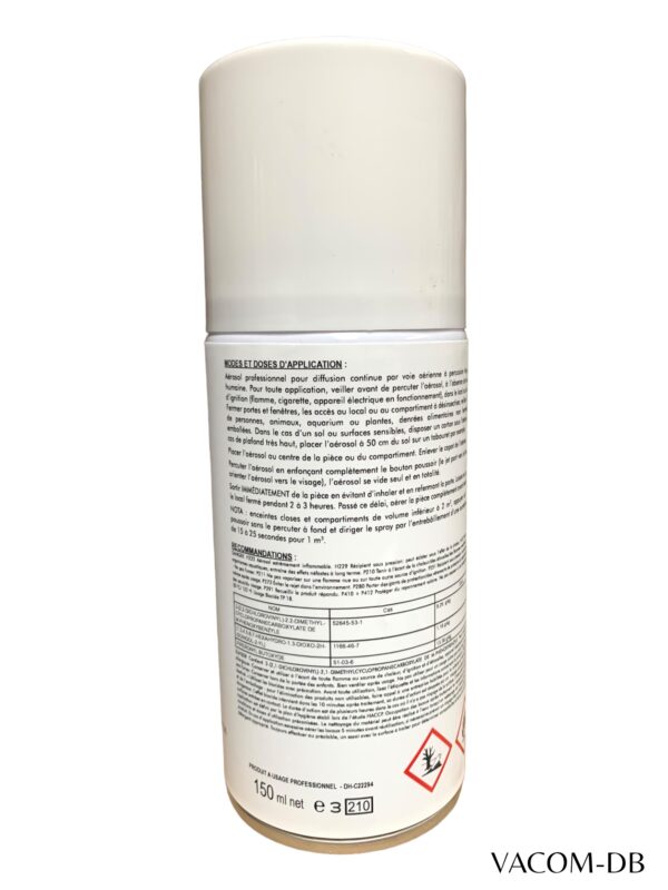 Insecticide effet choc rémanent en aérosol à percussion 150 ml