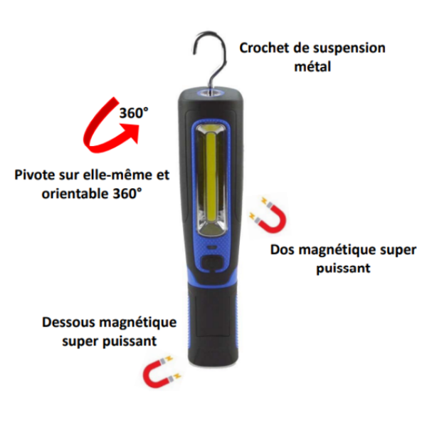 LAMPE MAGNETIQUE 360°