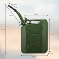 JERRICAN MÉTAL 20L ET 5L