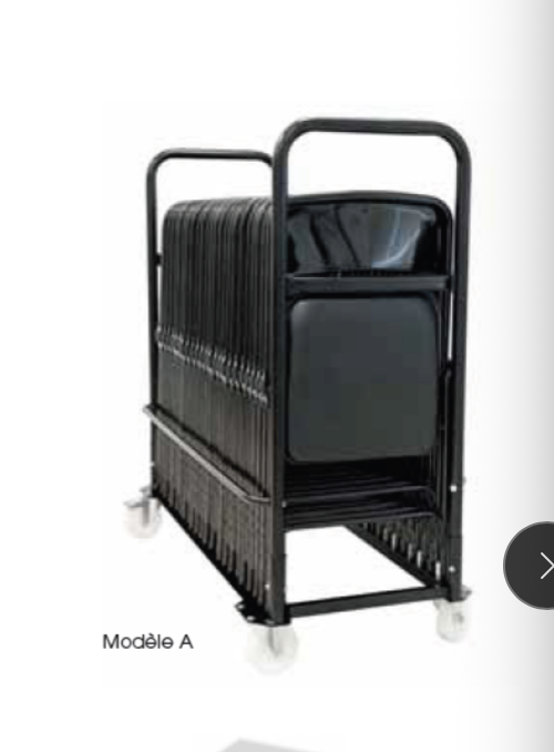 CHARIOT CHAISES PLIANTES